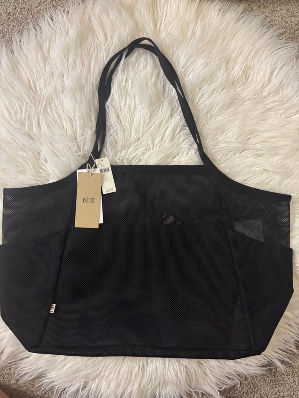 BEIS le sac de plage NWT black beach bag